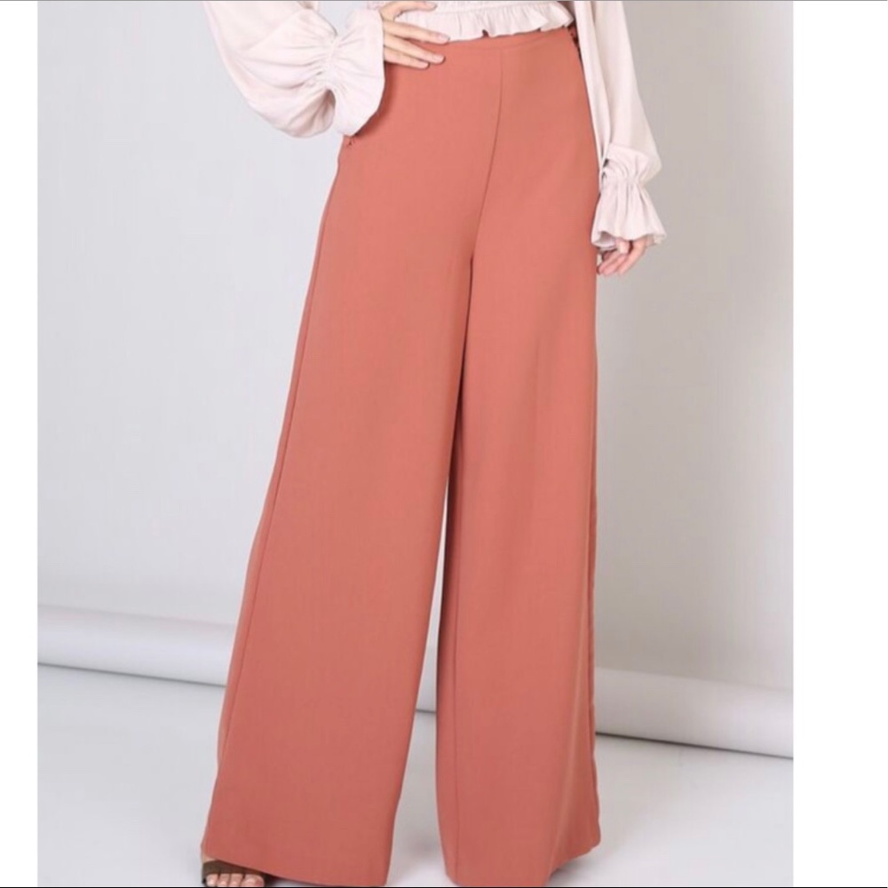 Do & Be Wide Leg Pants - Clay Color